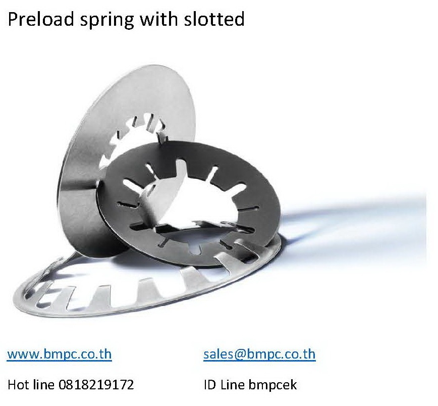 Schnorr Disc spring slotted,  แหวนสปริงแผ่น, Wave washer, แหวนสปริงจานแบบมีร่องผ่า